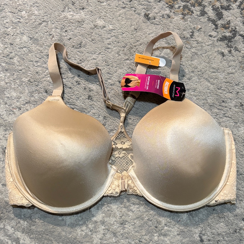 Maidenform Racer Back Smoothing Back Insides Bra New 34dd